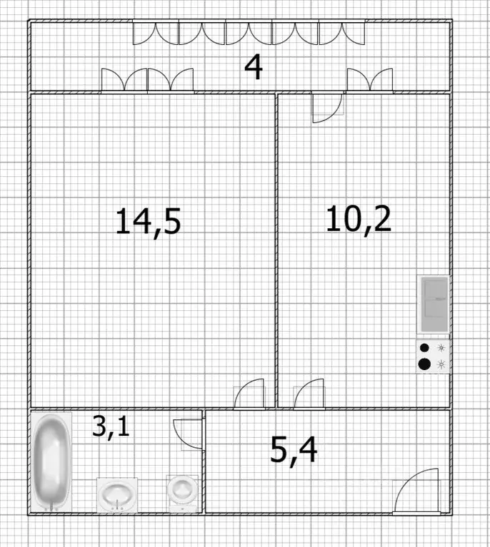 1-к кв. Башкортостан, Уфа ул. Мечтателей, 6 (37.0 м) - Фото 1