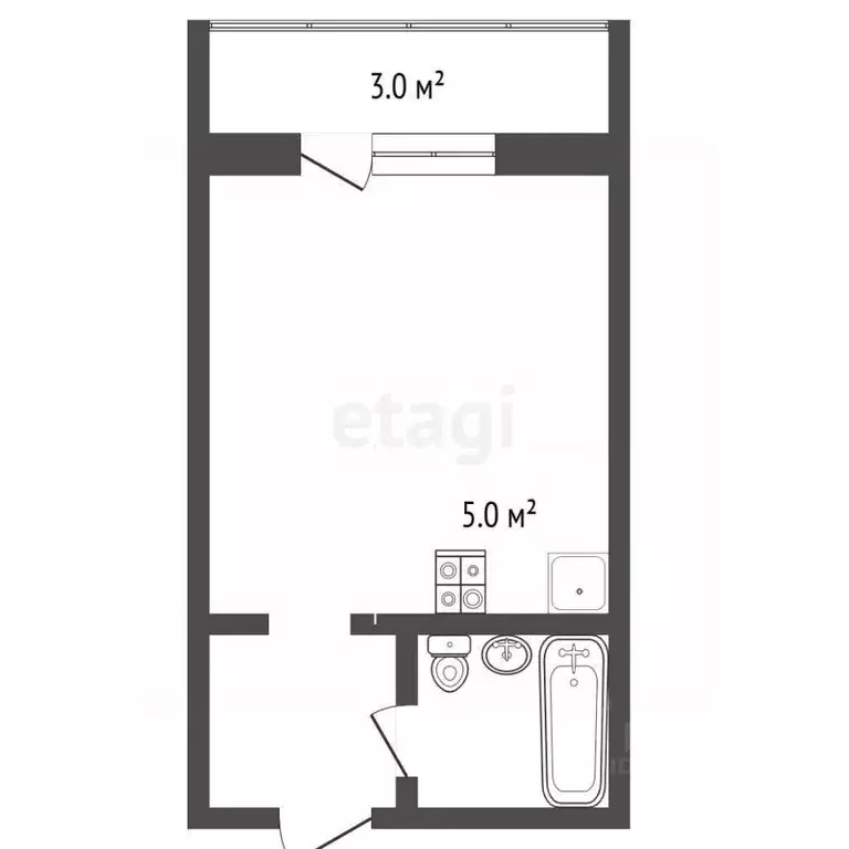 Студия Кемеровская область, Кемерово бул. Строителей, 69 (28.5 м) - Фото 1