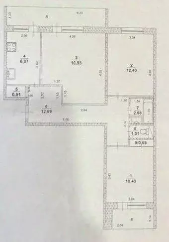 3-к кв. Ульяновская область, Ульяновск Камышинская ул., 35 (64.7 м) - Фото 1