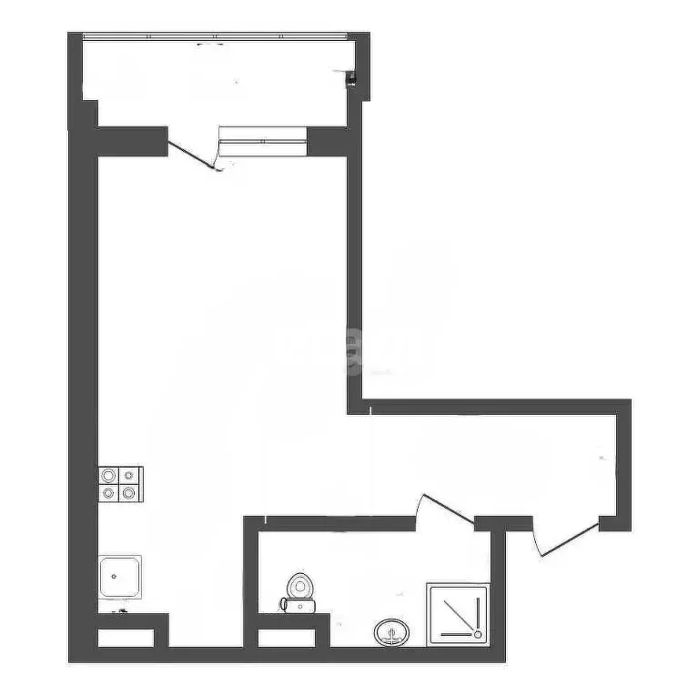 Квартира-студия: Сукко, Азовская улица, 5 (27 м) - Фото 0