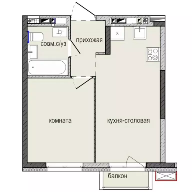 1-к кв. Удмуртия, Ижевск Культбаза жилрайон, 8-й мкр, Ежевика жилой ... - Фото 0