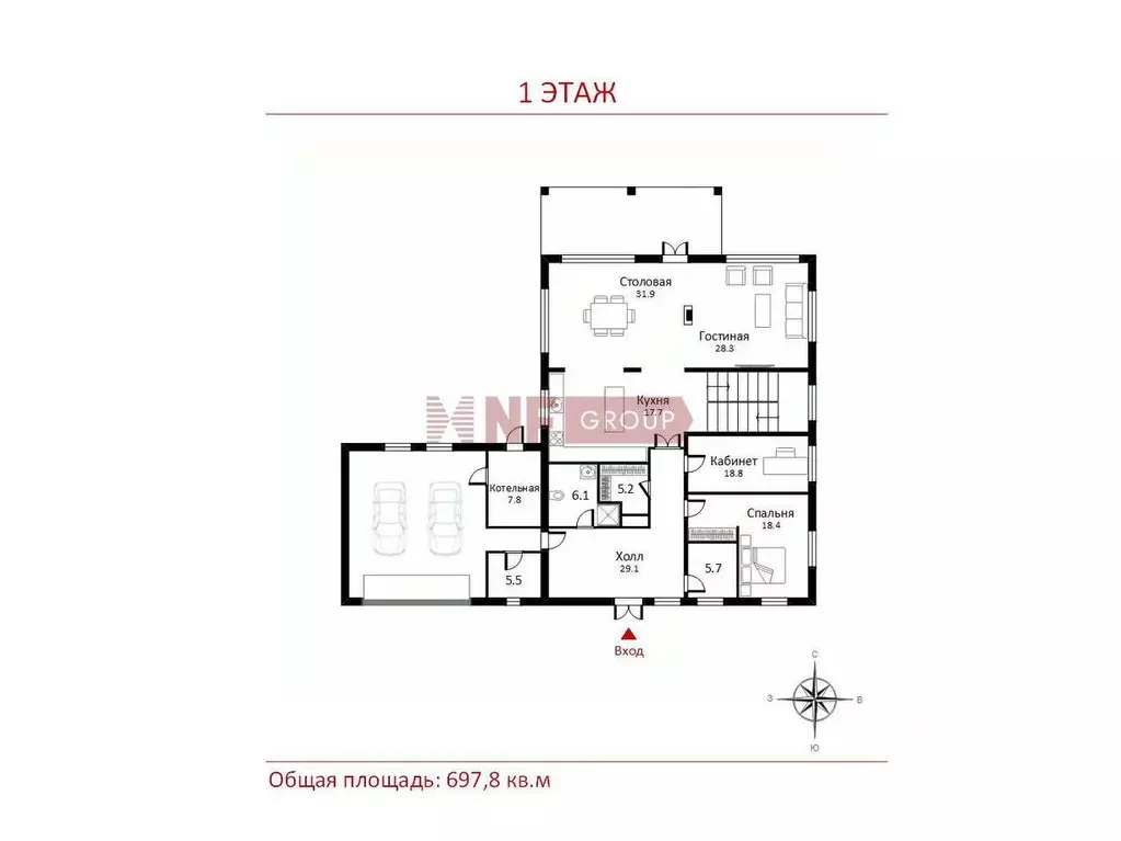 Коттедж в Москва д. Зименки, Антоновка кп, ул. Земляничная (698 м) - Фото 2