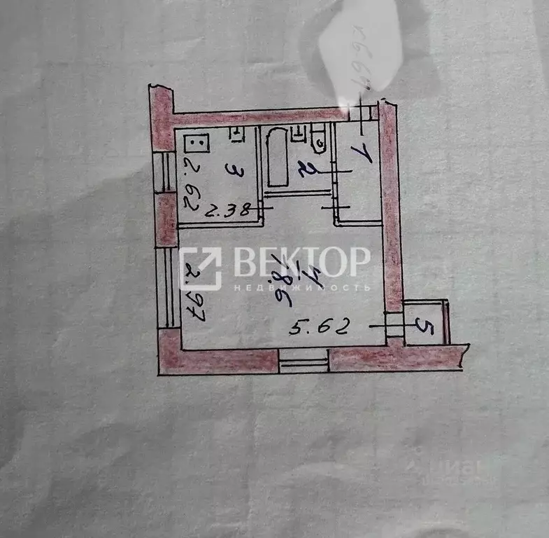 1-к кв. Ивановская область, Иваново Микрорайон 14-е п/о, 124 (32.1 м) - Фото 2