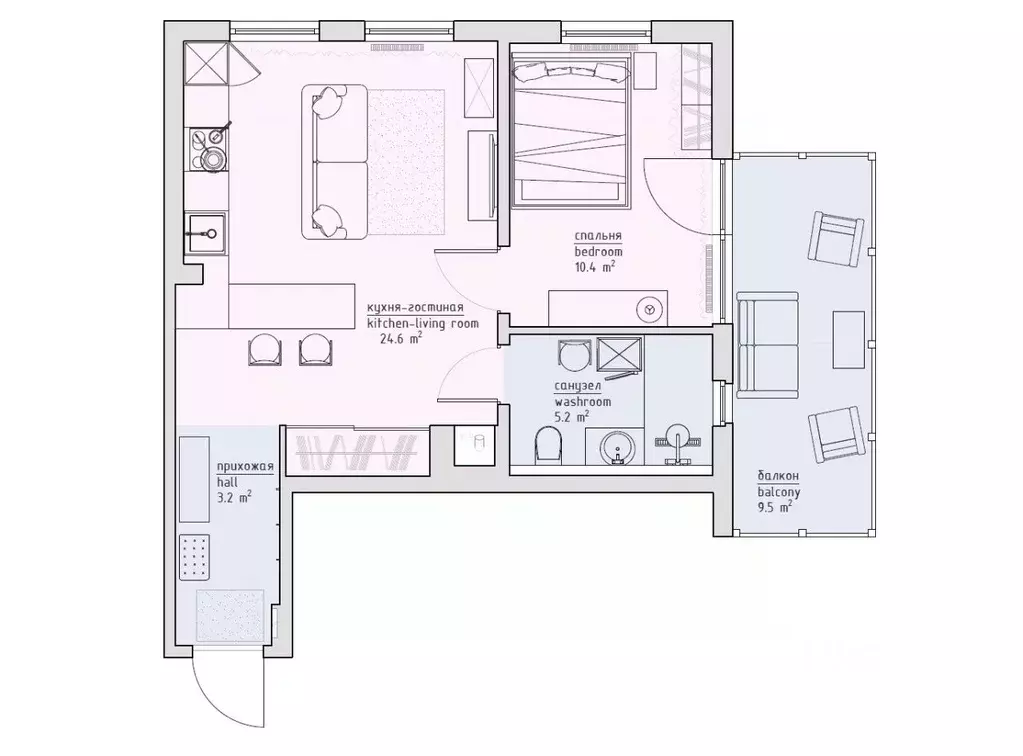 1-к кв. Санкт-Петербург Аптекарский просп., 18 (54.0 м) - Фото 1