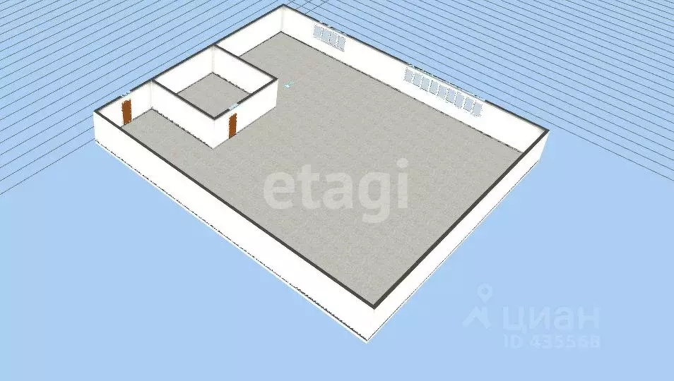 Студия Белгородская область, Губкин ул. Раевского, 21 (42.2 м) - Фото 2