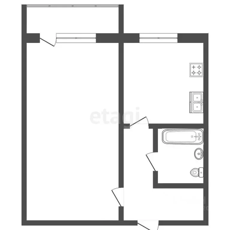 1-к кв. Ярославская область, Ярославль ул. Бабича, 11к2 (32.9 м) - Фото 1
