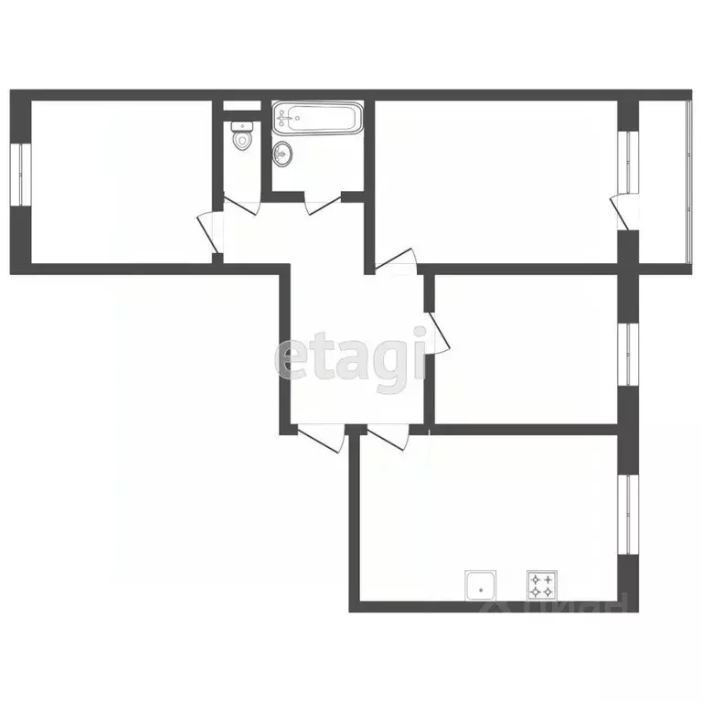 3-к кв. Мордовия, Саранск Большевистская ул., 124 (77.8 м) - Фото 0