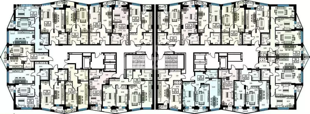3-комнатная квартира: Ростов-на-Дону, Красноармейская улица, 157В/83с1 ... - Фото 1