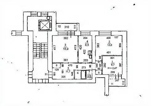3-к кв. Свердловская область, Екатеринбург ул. Фурманова, 45 (62.2 м) - Фото 1