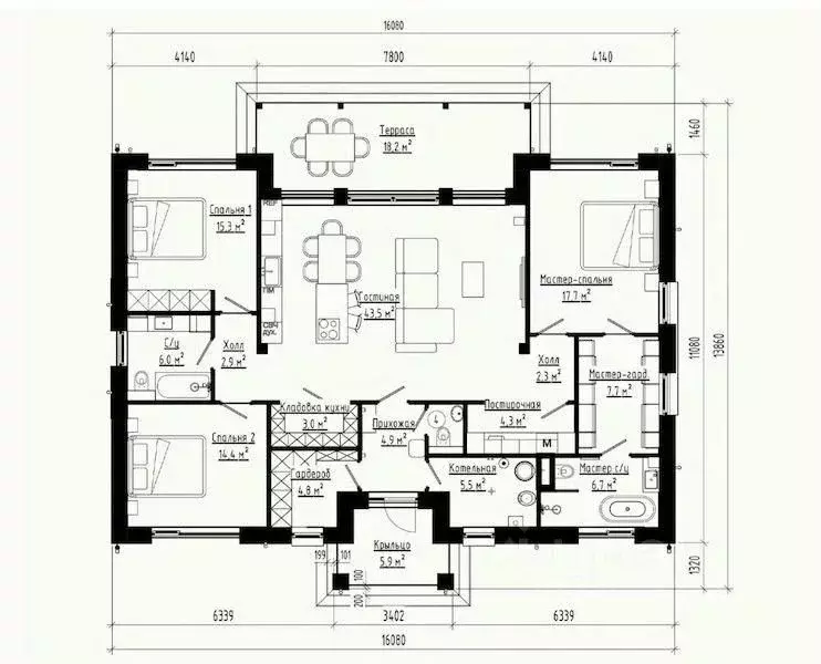 Дом в Московская область, Мытищи городской округ, д. Юрьево ул. ... - Фото 2