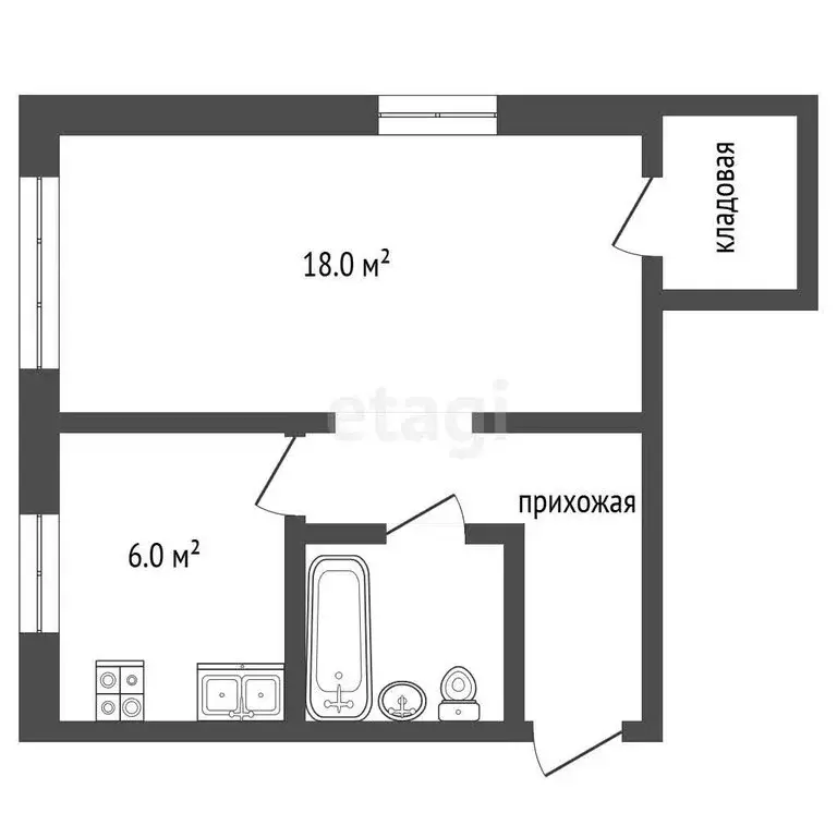 1-комнатная квартира: Самара, проспект Масленникова, 6 (33 м) - Фото 1