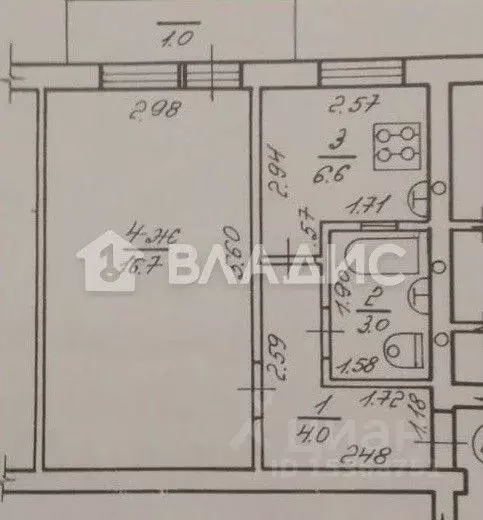 1-к кв. Калининградская область, Балтийск ул. Ушакова, 17 (30.0 м) - Фото 1