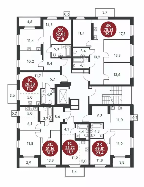 3-к кв. Новосибирская область, Новосибирск Скандинавские Кварталы ... - Фото 2