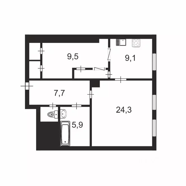 1-к кв. Санкт-Петербург Невский просп., 146 (65.3 м) - Фото 1