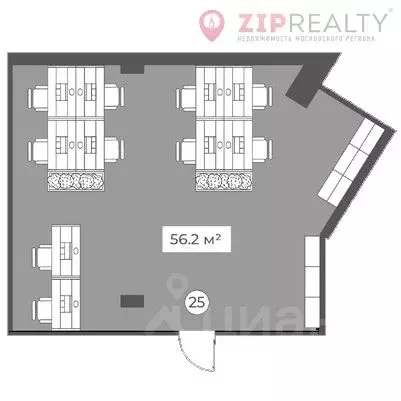 Офис в Москва Ленинский просп., 158 (57 м) - Фото 1