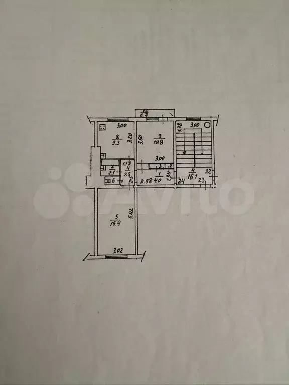 2-к. квартира, 46,6 м, 3/5 эт. - Фото 0