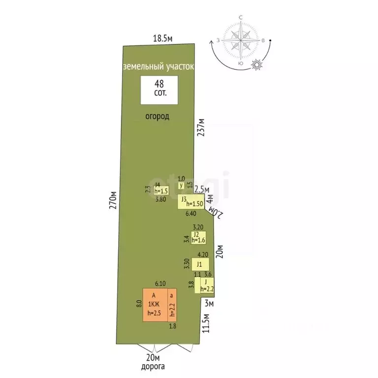 Дом в Ростовская область, Багаевский район, Ажиновское с/пос, Сараи ... - Фото 2