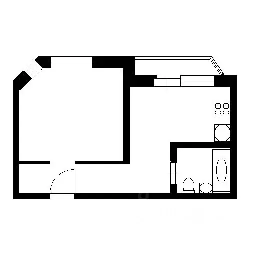 1-к кв. воронежская область, воронеж ул. артамонова, 34/6 (38.0 м) - Фото 1