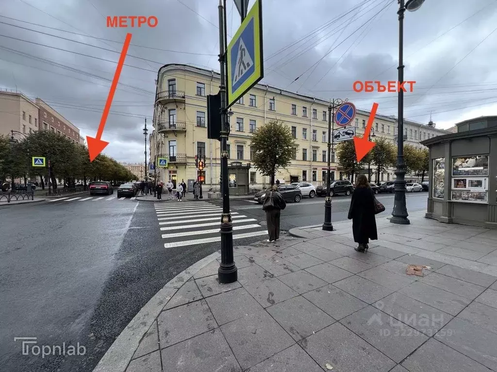 Торговая площадь в Санкт-Петербург ул. Чайковского, 57 (81 м) - Фото 1