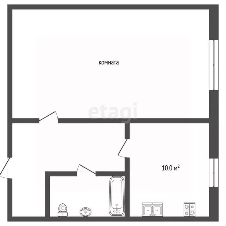 Комната Ярославская область, Рыбинск Луговая ул., 5 (18.0 м) - Фото 2