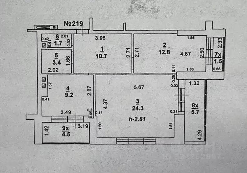 2-к кв. Ростовская область, Ростов-на-Дону Извилистая ул., 13/1 (62.1 ... - Фото 1