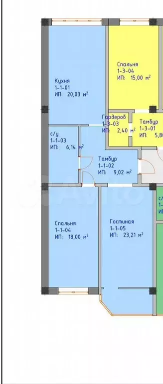 2-к. квартира, 75 м, 6/10 эт. - Фото 0