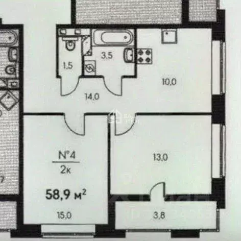 2-к кв. Калужская область, Калуга ул. 65 лет Победы, 17 (56.9 м) - Фото 1