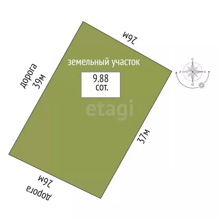 Участок в Ростовская область, Азовский район, Елизаветинское с/пос, ... - Фото 2