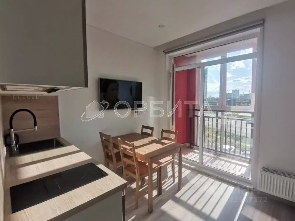 Студия Тюменская область, Тюмень ул. Краснооктябрьская, 16 (18.9 м) - Фото 1