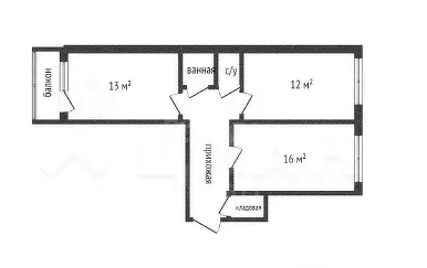 Продаётся 2-к квартира, 57.4 м - Фото 1