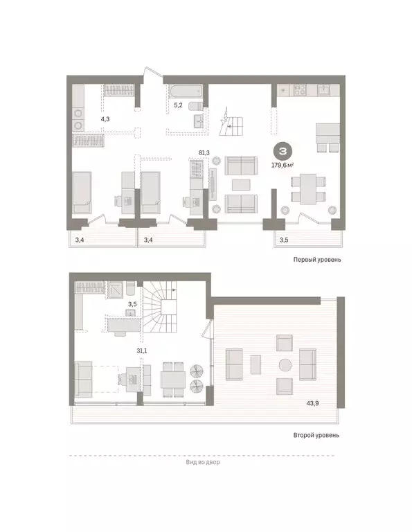 3-комнатная квартира: Тюмень, Причальная улица, 7 (179.6 м) - Фото 2