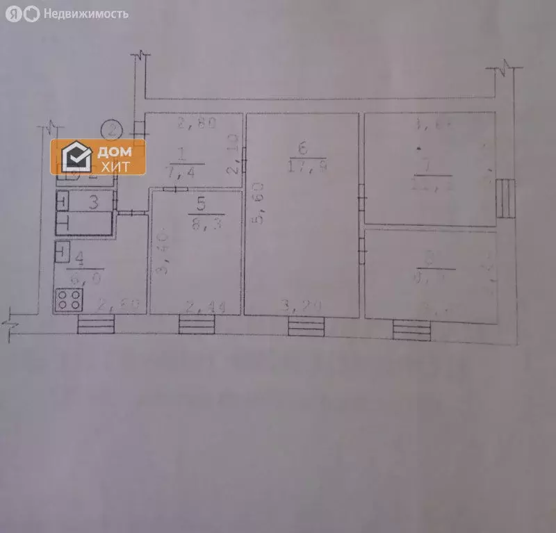 4-комнатная квартира: Симферополь, Ростовская улица, 22 (63.3 м) - Фото 1