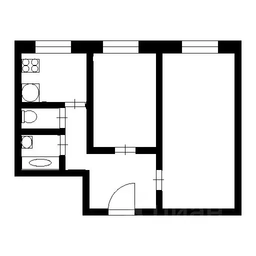 2-к кв. Москва Новочеркасский бул., 14 (44.0 м) - Фото 1