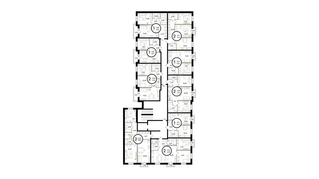 2-комнатная квартира: Тюмень, улица Александра Звягина, 3 (55.67 м) - Фото 1