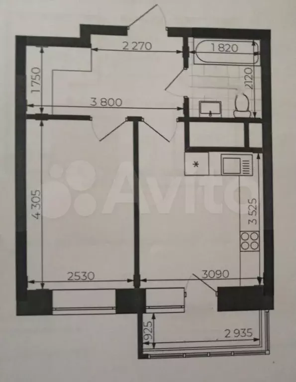 1-к. квартира, 36 м, 5/24 эт. - Фото 0