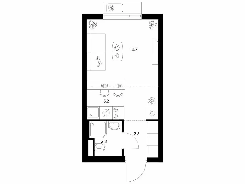 Квартира-студия: Мытищи, ЖК Ярославский Квартал (21 м) - Фото 1