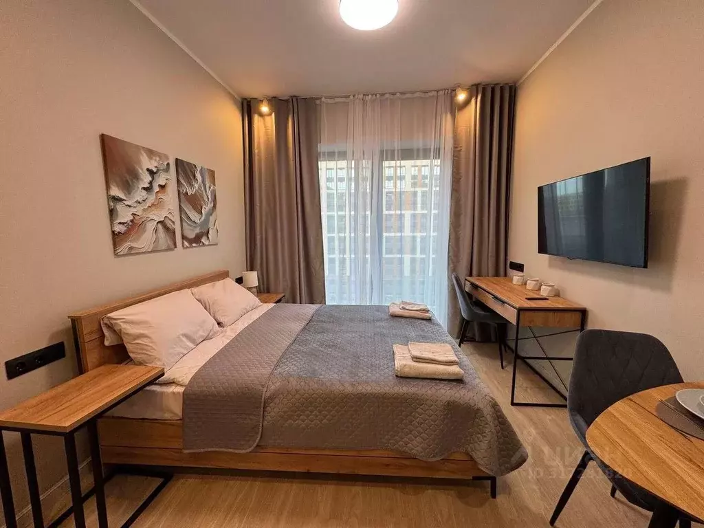 Студия Санкт-Петербург наб. Макарова, 58 (23.0 м) - Фото 1