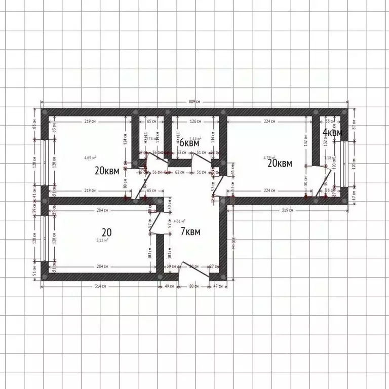 2-к кв. Дагестан, Махачкала ул. Лаптиева, 20А (77.0 м) - Фото 2