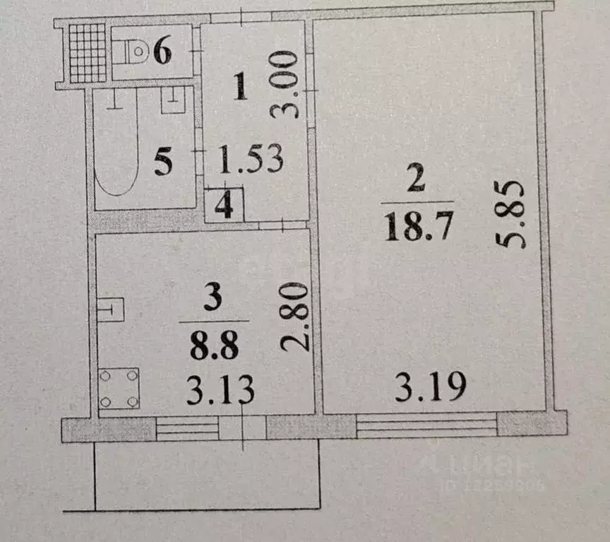 1-к кв. Липецкая область, Липецк ул. 50 лет НЛМК, 1 (35.7 м) - Фото 1