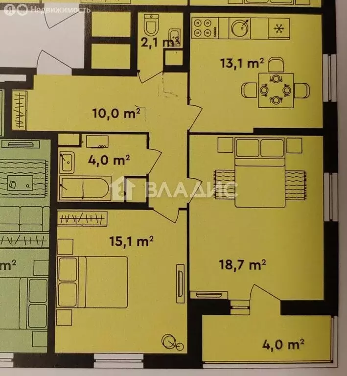2-комнатная квартира: Москва, Илимская улица, 1Вк1 (65.3 м) - Фото 0