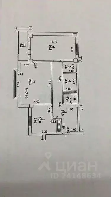 2-к кв. Ростовская область, Ростов-на-Дону 2-я Краснодарская ул., 135а ... - Фото 1