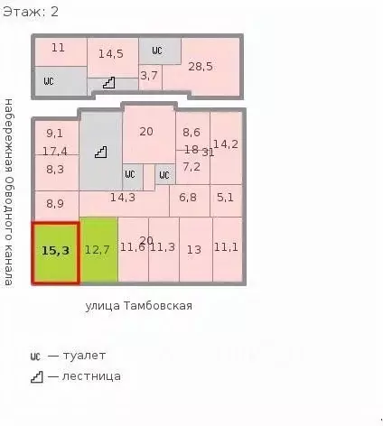 Офис в Санкт-Петербург Тамбовская ул., 8Б (15 м) - Фото 1