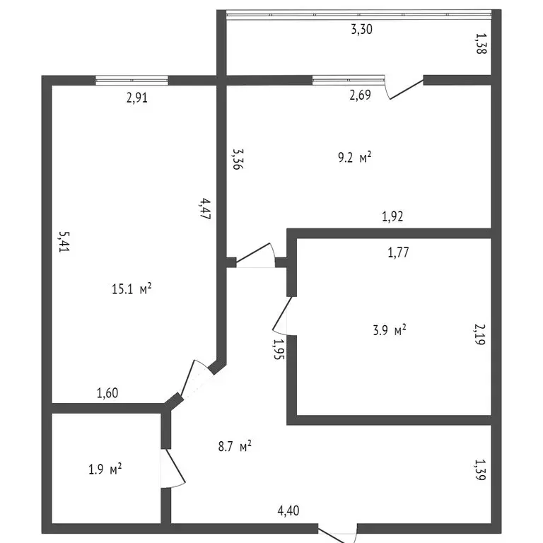 1-комнатная квартира: Благовещенск, улица Василенко, 3 (32.7 м) - Фото 0