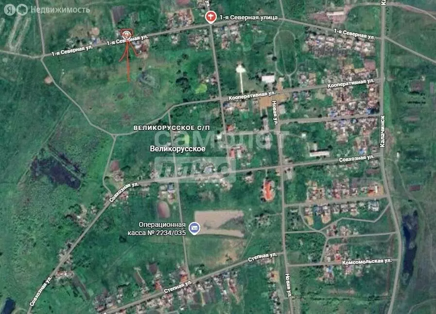 Участок в село Великорусское, 1-я Северная улица, 15 (5.8 м) - Фото 1