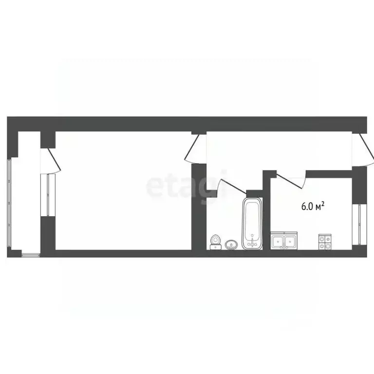 1-к кв. Крым, Феодосия муниципальный округ, Приморский пгт ул. Южная, ... - Фото 2