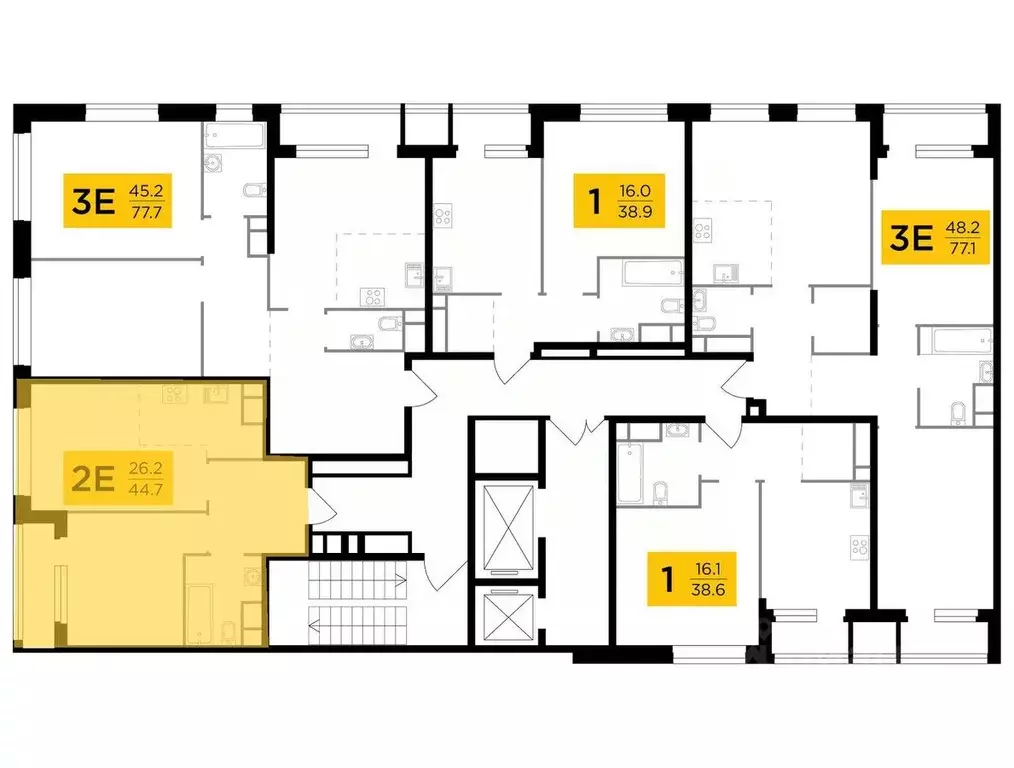 2-к кв. Москва Филатов Луг жилой комплекс, к6 (44.7 м) - Фото 0