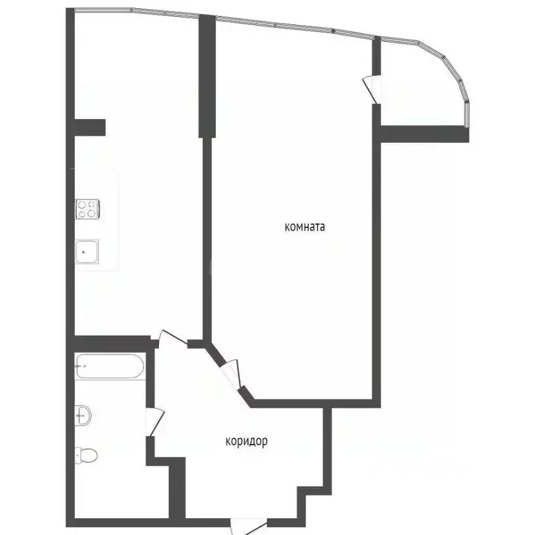 1-к кв. Севастополь ул. Степаняна, 2Ак1 (44.4 м) - Фото 1