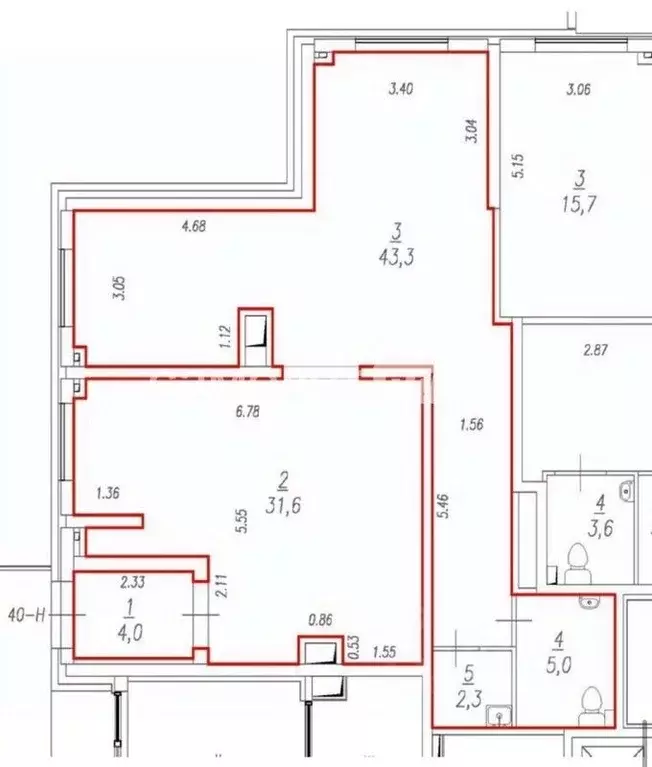 Помещение свободного назначения в Санкт-Петербург просп. Маршала ... - Фото 2