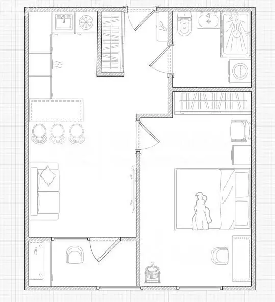 1-комнатная квартира: Москва, Цимлянская улица, 3к1 (36 м) - Фото 1