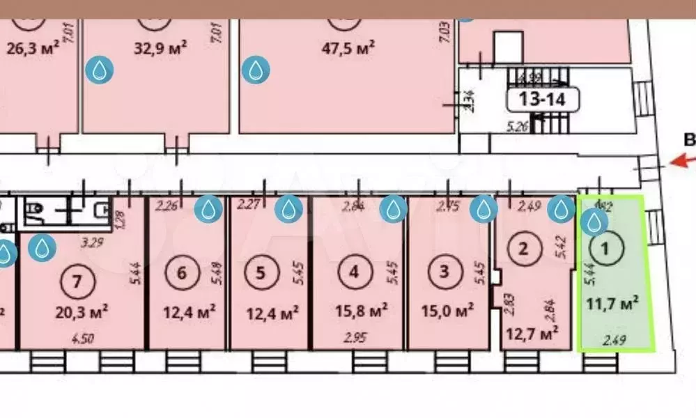 Аренда офиса 11.7 м2 м. Лубянка в цао в жилом - Фото 0